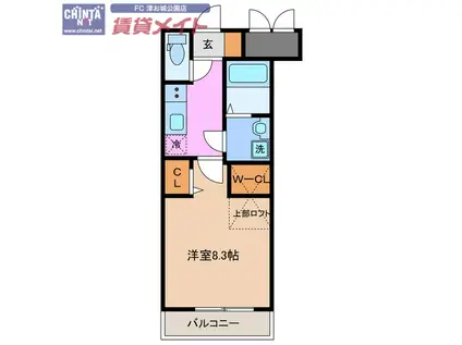 RENACE LEKAME(1K/5階)の間取り写真