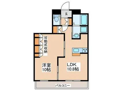 VILLETTA茅ヶ崎(1LDK/3階)の間取り写真