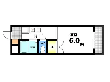 沖増大手町ビル(1K/5階)の間取り写真