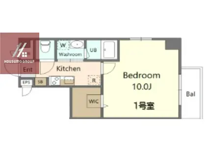 マーベラスコート 巽東(1K/7階)の間取り写真