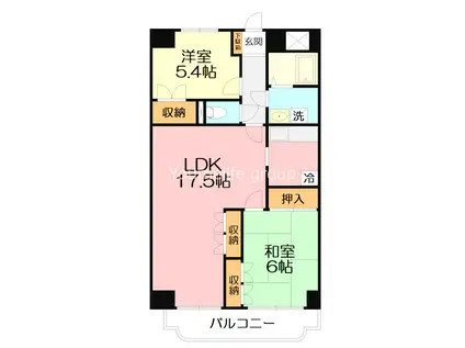 プラザ藤豊(2SLDK/2階)の間取り写真