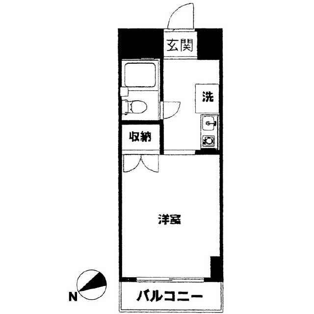SEA茅ヶ崎ビル(1K/4階)の間取り写真