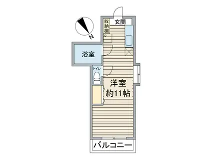 小石川マンション(ワンルーム/3階)の間取り写真