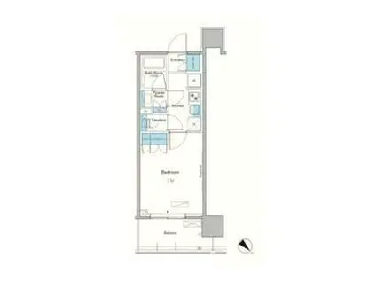 ルフォンプログレ滝野川(1K/12階)の間取り写真