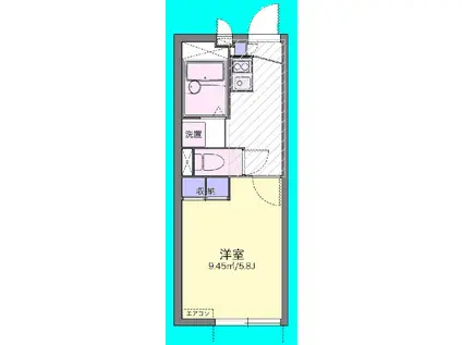 東武野田線 運河駅 徒歩17分 2階建 築16年(1K/1階)の間取り写真