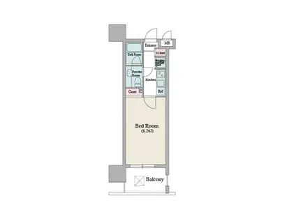 パトリア九段下(1K/10階)の間取り写真