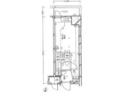 ザ・プラザオーベル白山(ワンルーム/10階)の間取り写真