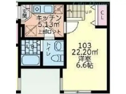 JOLIE MAISONジョリーメゾン(1K/1階)の間取り写真