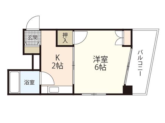 宮正商船ビル(1K/3階)の間取り写真