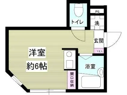 南千住ハウス(ワンルーム/3階)の間取り写真