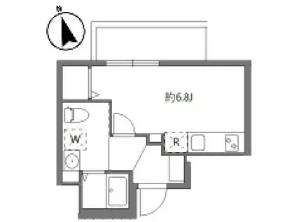 アリカ大森2(ワンルーム/5階)の間取り写真