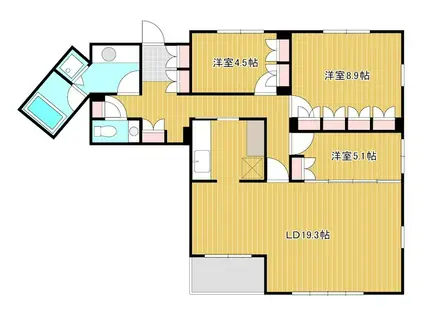 アートフォルム田町(3LDK/10階)の間取り写真