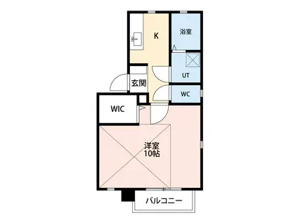 シャリテ(1K/1階)の間取り写真