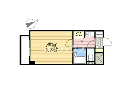 プラザ真砂(1K/8階)の間取り写真