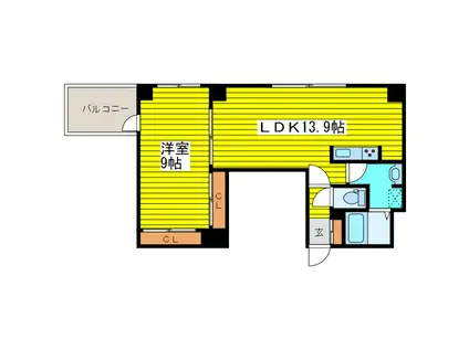 メゾンSK一社(3LDK/4階)の間取り写真