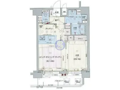 プレサンス梅田北デイズ(1LDK/9階)の間取り写真