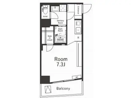 FRENCIA NOIE 八王子(1K/9階)の間取り写真