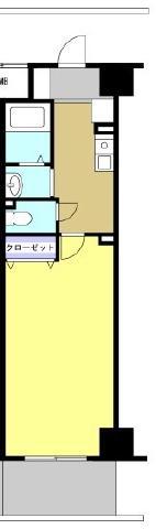セントラルコート21(1K/7階)の間取り写真