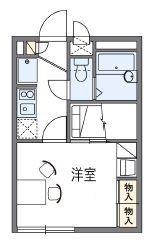 レオパレスYAMA(1K/2階)の間取り写真