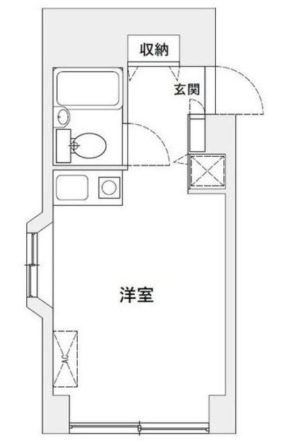 ウィンベルソロ亀有第6(ワンルーム/2階)の間取り写真