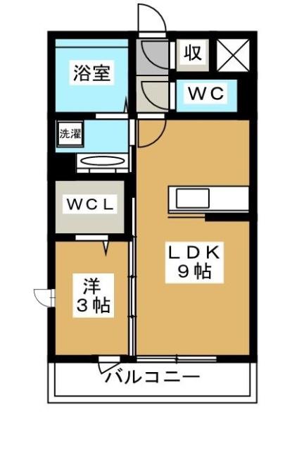 グレースコート(1LDK/1階)の間取り写真