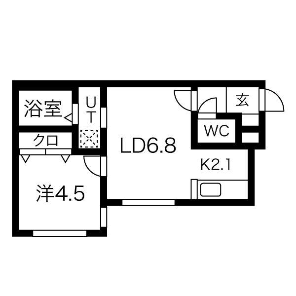 プリエスタ(1LDK/3階)の間取り写真