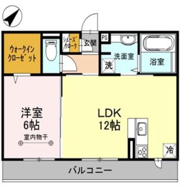 ファミーユ(1LDK/3階)の間取り写真