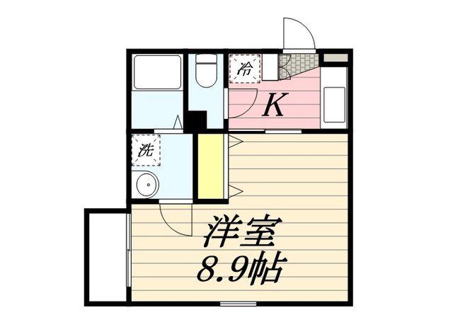 リブレア相生町B棟(1K/1階)の間取り写真