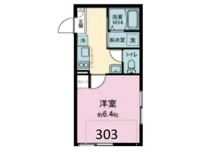 ベステージ鎌倉坂ノ下(1K/3階)の間取り写真