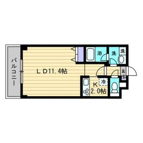メゾン中野駅前(1K/1階)の間取り写真