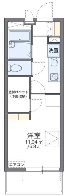 レオパレス松並(1K/2階)の間取り写真