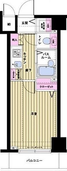 トーシンフェニックス日本橋蛎殻町弐番館(1K/5階)の間取り写真