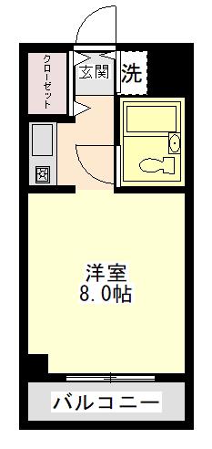 ダイゴマンション(ワンルーム/3階)の間取り写真