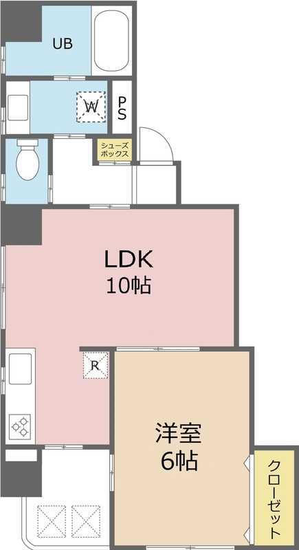 ユーコート上福岡(1LDK/5階)の間取り写真