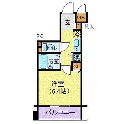 ガラ・ステージ日本橋茅場町(1K/10階)の間取り写真