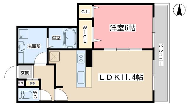 ピーノコンプリオ(1LDK/3階)の間取り写真
