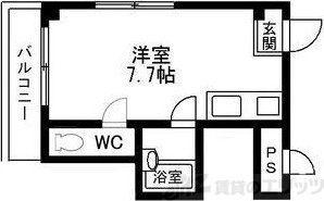 新大阪ハイツ(ワンルーム/3階)の間取り写真