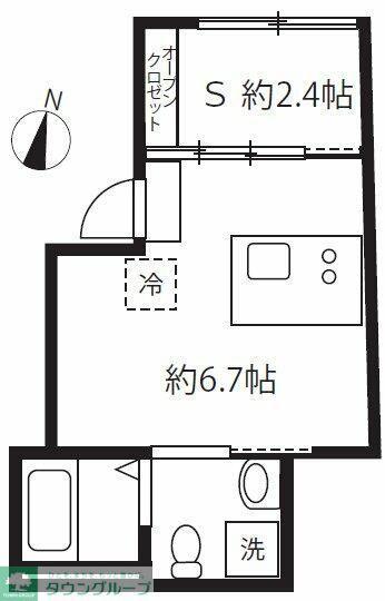 アピチェ目黒(ワンルーム/3階)の間取り写真