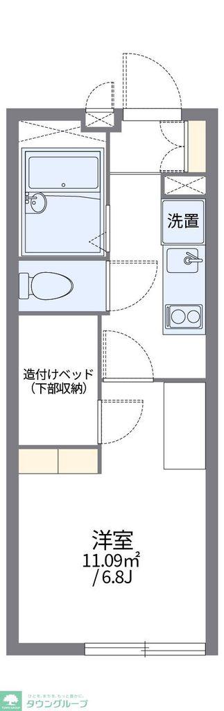 レオパレスプリマベーラ荻窪(1K/2階)の間取り写真