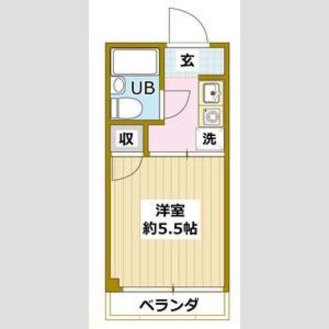 プチキャロット(1K/4階)の間取り写真