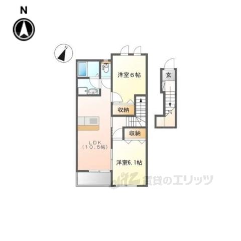 ルミナス(2LDK/2階)の間取り写真