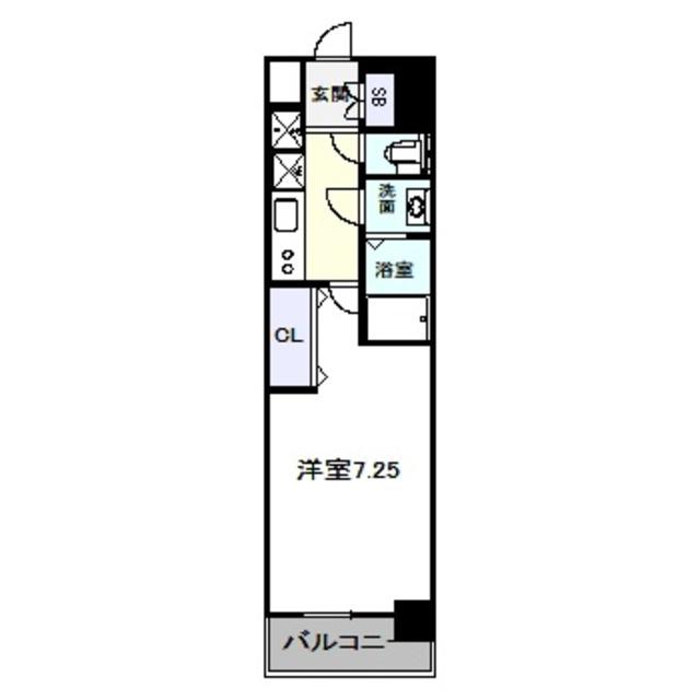 LUXEなかもず(1K/11階)の間取り写真