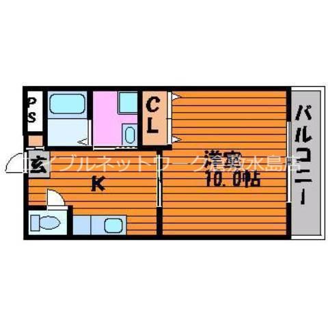 フジパレス(1K/3階)の間取り写真