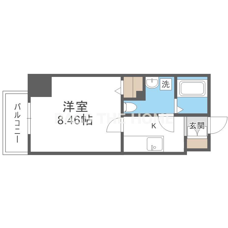R SQUARE東天満(1K/6階)の間取り写真