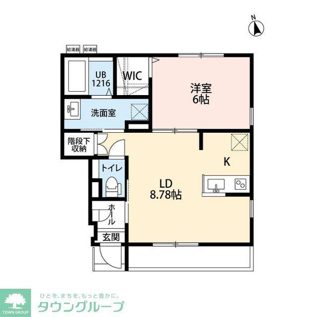 AMOUR VALLE FIUME(1LDK/1階)の間取り写真