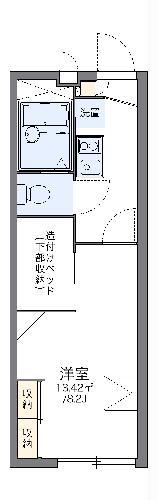 レオパレスドリーミー湘南III(1K/1階)の間取り写真