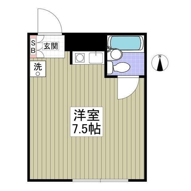 DMニューライフ湘南(ワンルーム/2階)の間取り写真