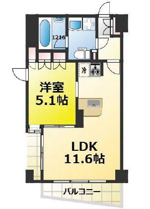 フィールE 北新宿(1LDK/7階)の間取り写真