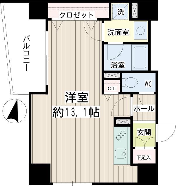 PEARLCOURTTSURUMI(ワンルーム/9階)の間取り写真