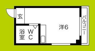 アパートメント住吉III(ワンルーム/3階)の間取り写真